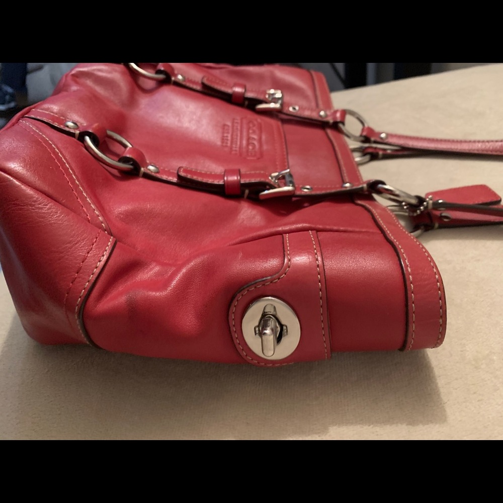 Red Coach Purse - Picture 3 of 7
